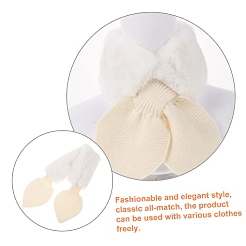 VANZACK Children's Plaid Plush Winter Scarf Thick Fleece Neck Warmer for Boys and Girls Cartoon Cross Neck Collar Soft Boys and Girls Scarf for Cold Weather2