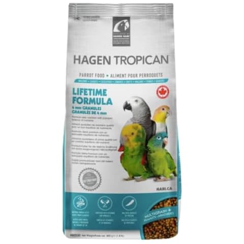 Tropican Lifetime Parrot Granules Food, 820 g Cover