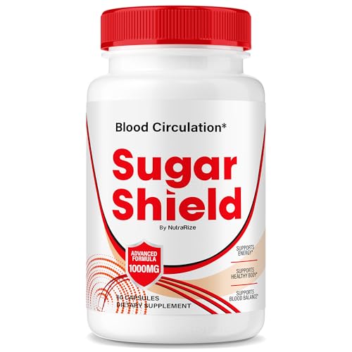 NutraRize Sugar Shield Blood Support Pills, Maximum Strength Formula, Sugar Shield Capsules, Natural Blood Blend Complex, Sugar Shield Reviews (60 Capsules)