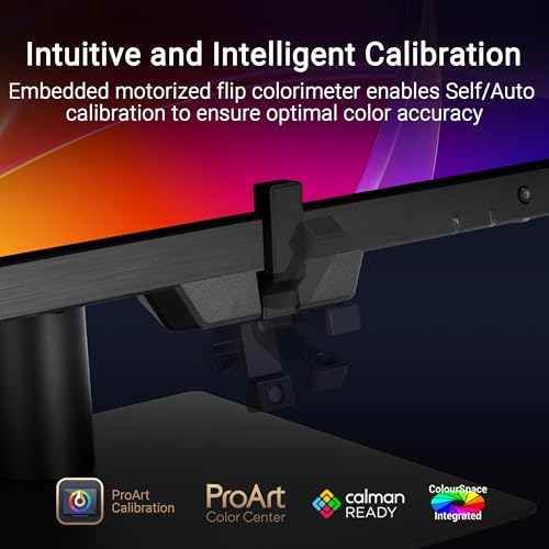 Image of ASUS ProArt PA27USD 27 Inch 4K HDR OLED Professional Monitor for Mac | UHD QD-OLED,Delta E<1, Built-in Colorimeter, Dolby Vision, HLG, 12G-SDI, Thunderbolt 4, True 10-bit, HLG,12G SDI