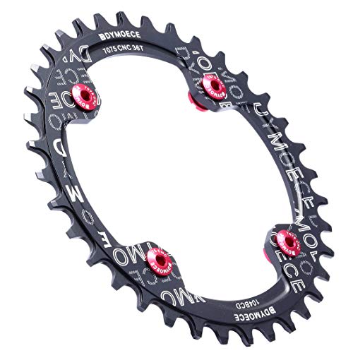 Dymoece 7075 Aluminum Alloy Double Chainring Bolts for Road MTB Bicycle M8 Crankset (Red) - Thumbnail 2