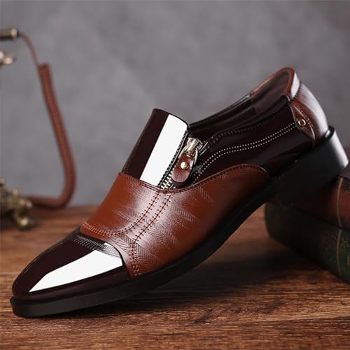 Men's Slip-On Leather New Oxford Shoes Leather Formal Business Oxford Shoes Classic Modern Formal Leather Shoes Casual Loafers3