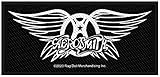 Material: Synthetisch Aerosmith Logo Unisex Patch schwarz/weiß 100% Polyester Band-Merch, Bands
