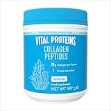 Vital Proteins Collagen Peptides Powder Supplement (Type I, III), Unflavoured Hydrolyzed Collagen-Hair, Skin, Nail Support Supplement, Paleo, Gluten Free, Non-GMO, 20g per Serving 587g Canister, 1Pack