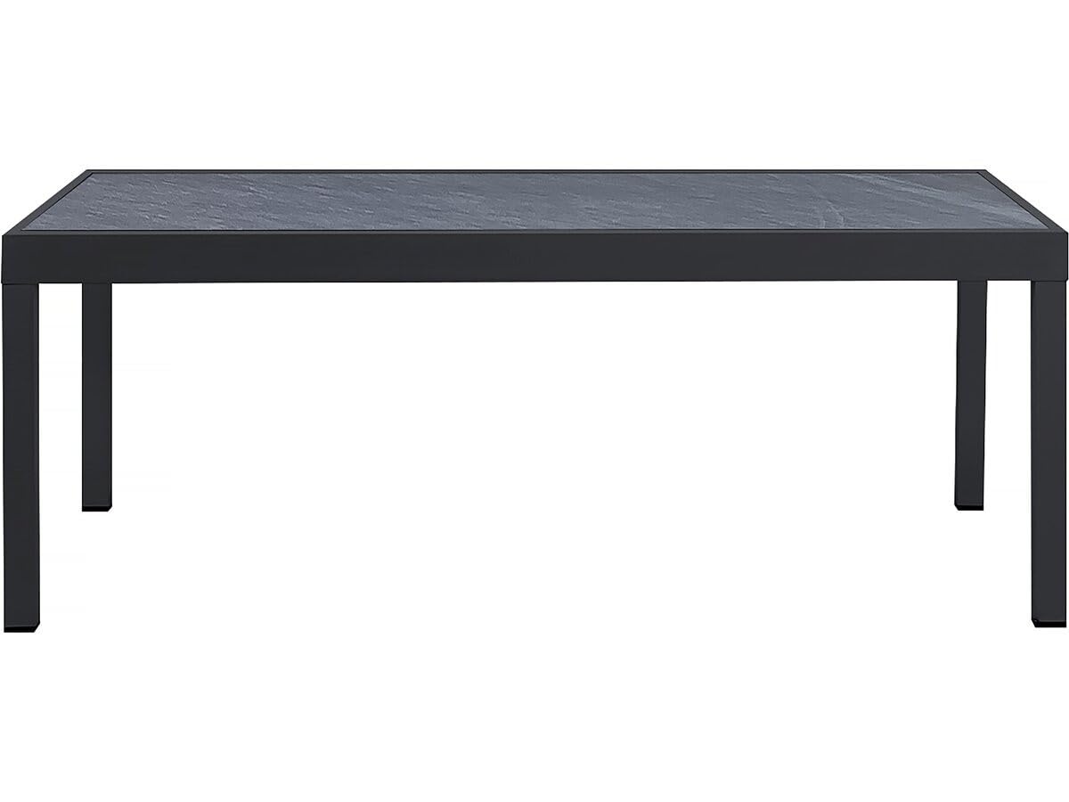 Table Jardin en Aluminium Extensible Lagos - 200/320 x 105 x 76 cm - Noir