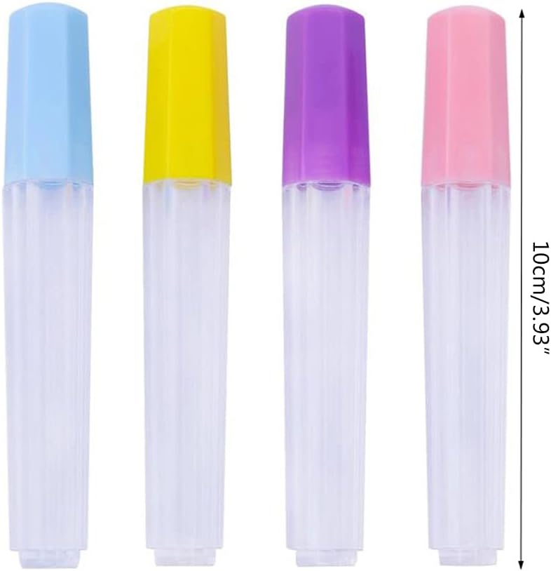 YUNLEI 4pcs Clear Plastic Embroidery Felting Sewing Container Pin Needle Storage Tubes Bottle Holder Knitting Needle For Case Box Needle Storage Box