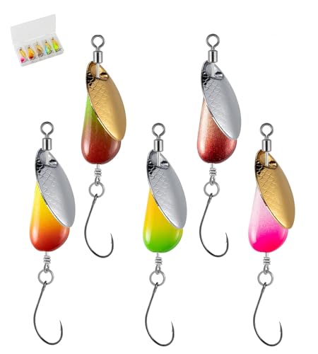 Trout Spinners, Fly Trout Fishing Lures for Bass Salmon Pike,