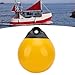Ldafava Boat Mooring Buoys High Durability Inflatable Anti Collision Buoy Ball Superior Guard for Yachts Docks Fishing Boats PVC Black Head Yellow 3.8mm Thick (A30 Model 300mmx350mm/ 11.8in X 13.8in)