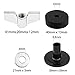 12Pcs Yootones Cymbal Replacement Accessories Cymbal Felts Hi-Hat Clutch Felt Cymbal Sleeves with Base Wing Nuts & Cymbal Washer