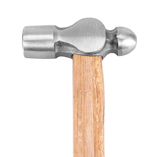 ZEONHEI 3 PCS 16 24 32 Oz Ball Peen Hammer with Shock Reduction, Chasing Hammer Rugged Ball Pein Hammer with Hickory Wood Handle