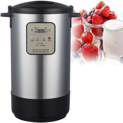 TBLOTYD 12L Stainless Steel Yogurt Maker, Stainless Steel GreekYogurt Maker Machine Time Temperature Control Digital Yogurt Maker Machine
