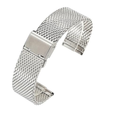 Bracelet en acier inoxydable 20mm 22mm 18mm maille montre réglable