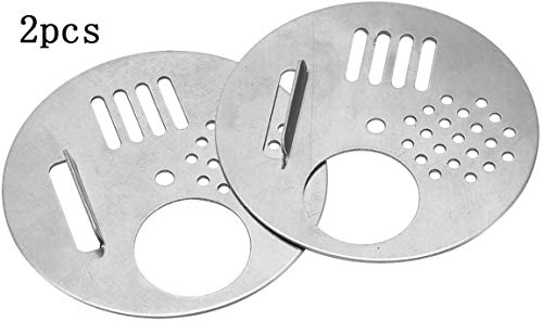 2 Pcs Silver Stainless Steel Bee Honeycomb Bee Hive Beekeeping Tool Box Hive Kits