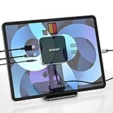 BYEASY USB C Hub Stand Holder, 7 in 1 USB C iPad Pro Docking Station Adapter with 4K HDMI, 60W PD Charging, TF/SD Card Reader, USB 3.0 and 3.5mm Audio Jack for iPad Pro 2018 2020 2021, iPad Air 4th