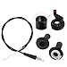 FLYPIG 7/8" 22mm Twist Throttle Accelerator Handle Grips and Cable Set for Honda XR50R XR70R XR75 XR80R Z50R XR100R Mini Bike ATV Quad Pit Bike Dirtbike