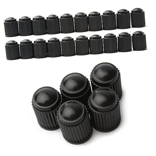 Parliky Replacement Tire Valve Caps 20pcs Set for Bike Car Motorcycle Aluminum Dust Caps for Tire Air