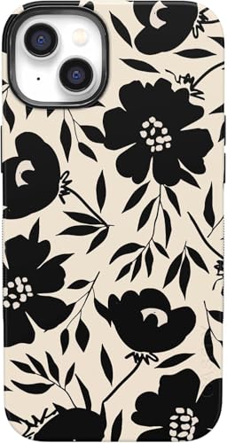 Casely iPhone 14 Case | Dark Fantasy | Contrast Floral | Bold Protective Design | Compatible with MagSafe
