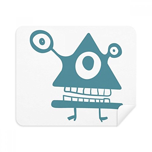 Universe and Alien Cyclops Alien Creature Cleaning Cloth Screen Cleaner 2pcs Suede Fabric
