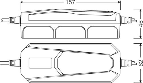 OSRAM BATTERYcharge 405 ESSENTIAL, cargador inteligente de 5 A y dispositivo de mantenimiento de baterías, para vehículos de 6 V y 12 V, 3 m cable, protección contra polaridad inversa y cortocircuito - imagen 3