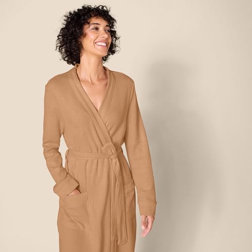Image of Amazon Essentials Women's Lightweight Waffle Full-Length Bath Robe (Available in Plus Size)