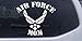 White 6in X 6.8in -- Air Force Mom Military Car Window Wall Laptop Decal Sticker