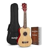 Martin Smith Soprano Ukulele with Ukulele Bag & Chord Book - Natural