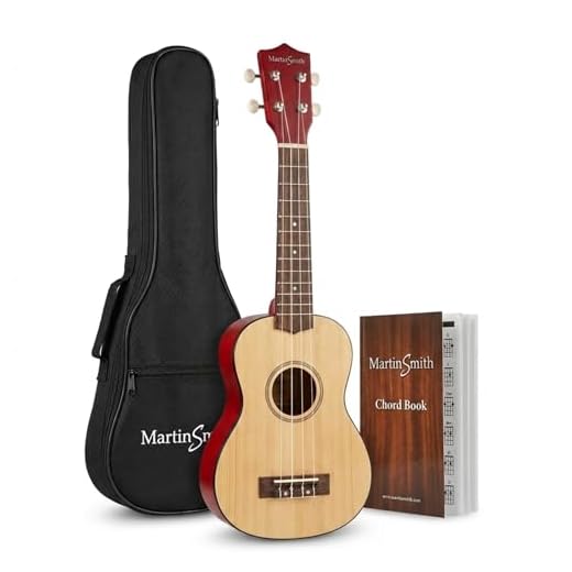 Martin Smith Soprano Ukulele with Ukulele Bag & Chord Book - Natural