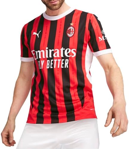 Puma Mens Acm Crew Neck Short Sleeve Home Jersey Replica Casual -...