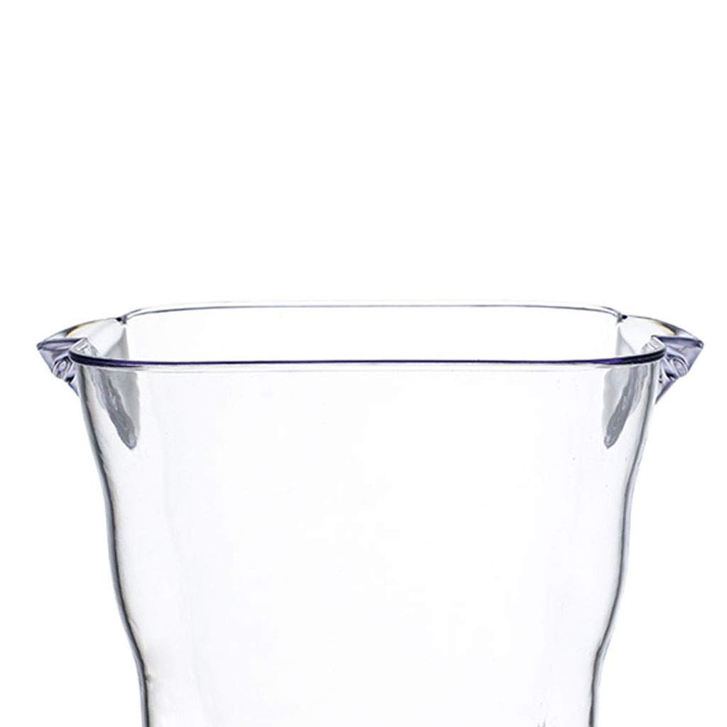 Cubitera de Hielo Acrílico Cuadrado Cubo de hielo Bar Capacidad grande Cerca de cerveza Cubo de hielo Cubo de hielo Restaurante Champagne Cubo Cubo Partido Partido Bebida Cubo de hielo Cubitera