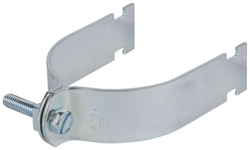 Superstrut 702-4-EG Pipe Strap, 4 in, for Use with Rigid/IMC Conduit, Pipe and Electrical Metal Tubing, Steel, Electro-Galvanized