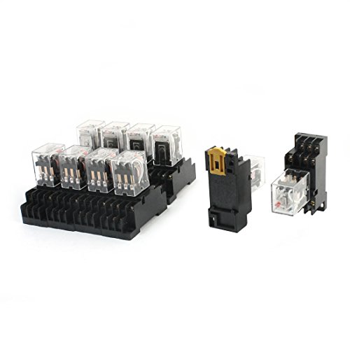 Relais de puissance 3PDT bobine AC 220V 3NO 3NC rail DIN 35mm pour armoire industrielle