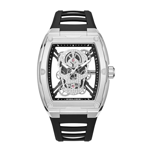 Montre Police Cranium le cadeau idéal en acier inoxydable de 42 mm