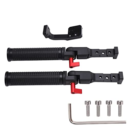 Image of Dual Handle Grip Handlebar for RS2 Gimbal Stabilizer, Dual Handheld Gimbal Grip with 1 /4 Inch Screw Hole and Cold Shoe Mount for Stable Multi - Angle Video