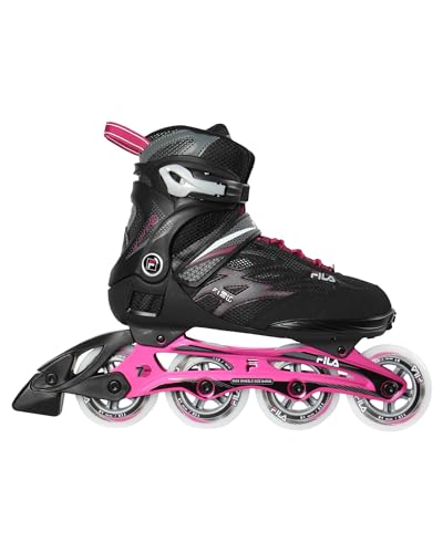 Patins à roues alignées Fila Wave 84 pour homme en noir et magenta taille 39