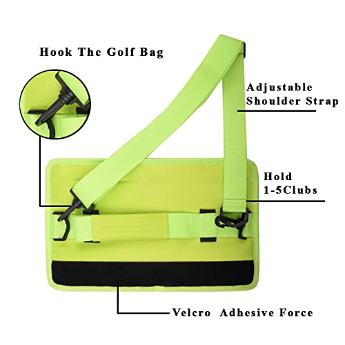 Portable Golf Club Carry Bag, Lightweight Travel Carrier Bag For Golf Training (Green) #TOP4