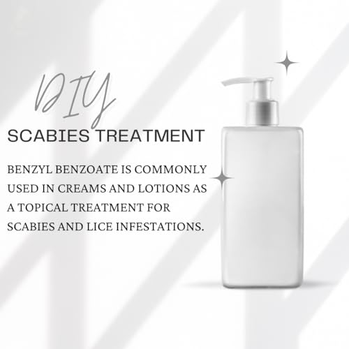 Benzyl Benzoate - USP Grade Perfect for Cosmetics, Hair & Scalp Products | Made in USA - 250mL (8 Fl Oz)