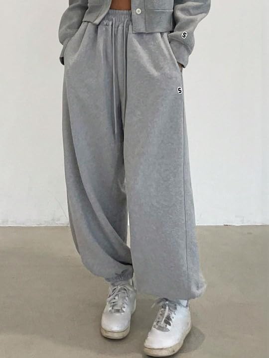 Image of Women?s Relaxed Fit Black Track Joggers ? High Waist with Pockets for Sporty & Casual Look