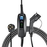 Lectron NEMA 14-50 Level 2 EV Charger - 240V 40 Amp with 15 ft Extension Cord & J1772 Cable - for J1772 EVs