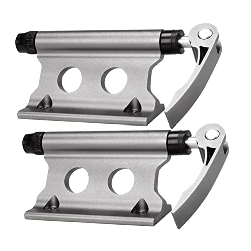 GAROZATION 2pcs Quick Release Bicycle Fork Mount Stable Bike Fork Lock for Secure Transport for Car Travel Durable Design Deep Color
