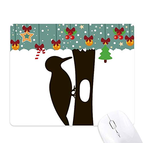 Tapis de souris jeu woodpecker noire le cadeau de Noël animalier pour bureau