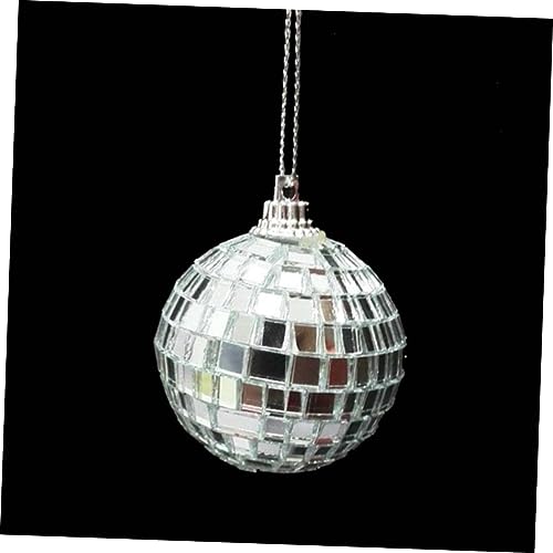 Bola espejada plateada Zerodeko, 1 unidad, decoración colgante para fiestas, bodas, árboles de Navidad y festivales de baile, para discotecas y pubs miniatura 7