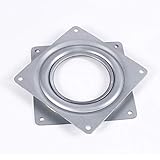 Generic 4'' Rotating Swivel Plate Metal Bearing Turntable Tv Rack Desk Tool Accessories