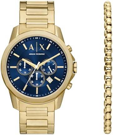 A|X Armani Exchange Chronograph Dress Watch for Men with Stainles...