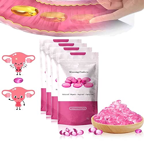 Pinkmarine Fish Oil Softgel Capsules, Pinkmarine Women's Health & Fish Oil Softgel Capsules, Anniecare Natural Repair Viginal Capsule, Soothe&Slim Anti-Itch Detox Firming(4 Pack/28Pcs) #TOP1