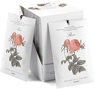MYARO 12 Packs Lavender Scented Sachets for Drawer and Closet (B-Rose)