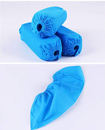 Shoe Covers Disposable Non Slip, Non Woven Fabric Boot Covers for Indoors 100 Pack (50 Pairs)