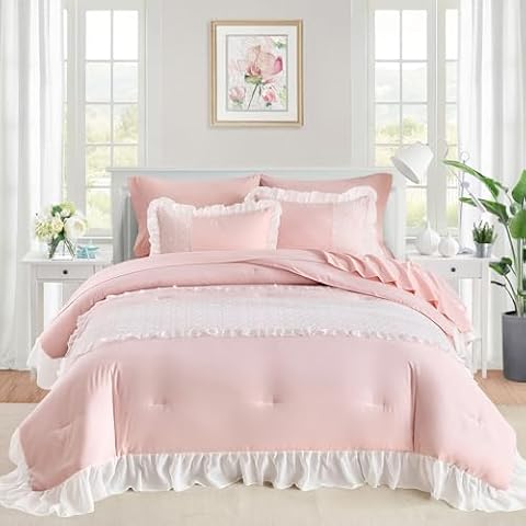 Joyreap Lace Ruffle Bed Set Cover