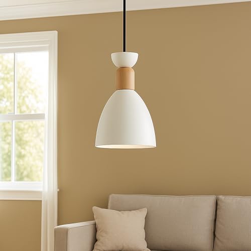 Image of DarkVision White Hanging Lights for Living Room /Pendant Lights for Ceiling /Hanging Lamps for Home Decoration /Ceiling Light for Living Room /Decorative Hanging Lights,Metal (Without Bulb) (HL White)