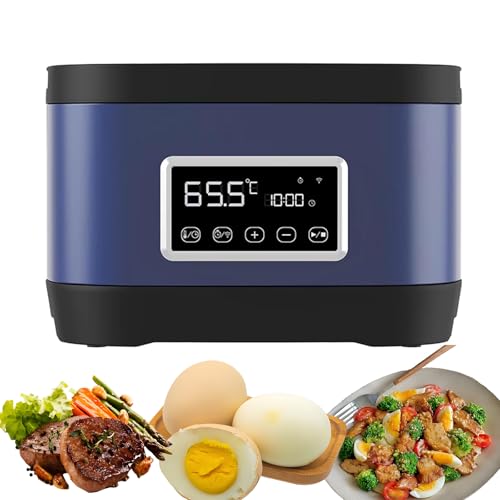 RKXKJ Olla De Cocción Al Vacío De Acero Inoxidable con Pantalla Táctil LED, Control De Temperatura De 40-90 °C Y Temporizador Inteligente De 24 Horas, Circulador De Agua 3D, para Carne