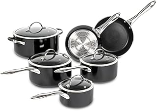Lagostina Classic Provence 10pc cookware Set Non Stick Black